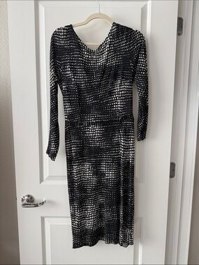 dior long sleeve dress Christian Dior Haute Couture Long Blue Gown Provenance Betsy Bloomingdale  1988